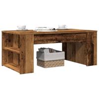 Salontafel 102x55x42 cm bewerkt hout oud houtkleurig - thumbnail