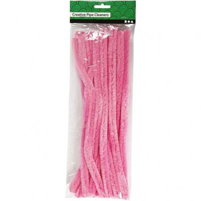 Creativ Company Chenille, l: 30 cm, dikte 15 mm, roze, 15 stuk/ 1 doos Creativ Company Chenille, l: 30 cm, dikte 15 mm, roze, 15 stuk/ 1 doos