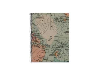 Miquelrius Notitieboek - landkaart - a5 geruit - 80 blz