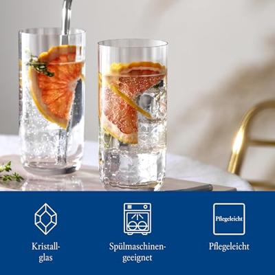 Villeroy & Boch Rose Garden Longdrink glazen 4 stuks