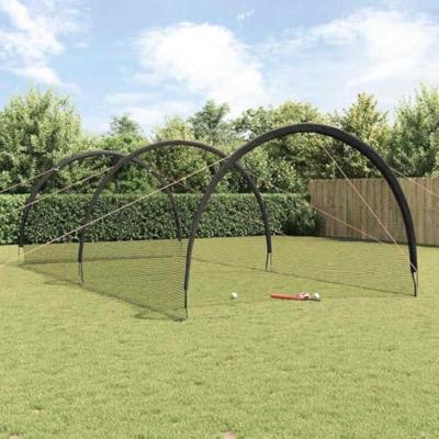 VidaXL Honkbal & softbal zwart 702 x 369,5 x 243,5 cm polyester