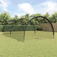 VidaXL Honkbal & softbal zwart 702 x 369,5 x 243,5 cm polyester - thumbnail