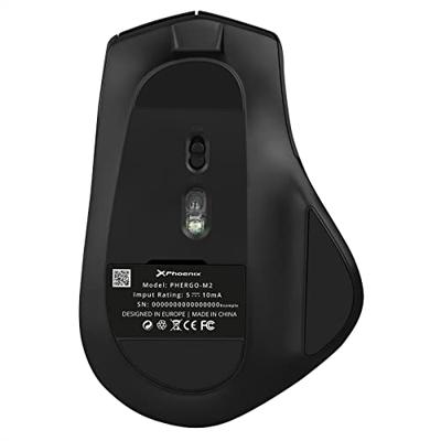Wireless muis Phoenix ERGO M2 Zwart (1 Stuks)