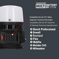 Brennenstuhl Multi Battery 12050 MH Accubouwlamp Energielabel E (A - G) 100 W 12000 lm Koudwit - thumbnail