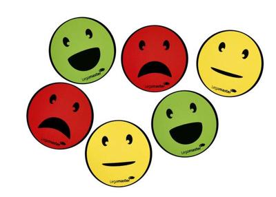 Magneet legamaster emoticon 50mm assorti Magneet legamaster emoticon 50mm assorti