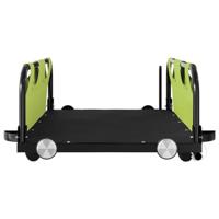 VidaXL Fietstrailer oxford stof en ijzer groen - thumbnail