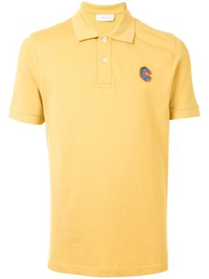Cerruti 1881 short sleeve embroidered logo polo shirt - Yellow