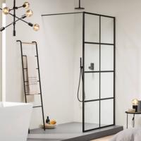 Sealskin Soho inloopdouche type A3 120x210cm zwart-helder glas CKBA31206195100 - thumbnail