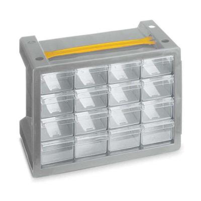 Ladenkast Terry N16 Grijs Schroeven Transparant 16 lades Ladenkast Terry N16 Grijs Schroeven Transparant 16 lades