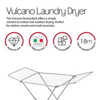 Metaltex Vulcano Tec Droogrek 18 m Drooglijn 55x180/106x100 cm Zilver - thumbnail