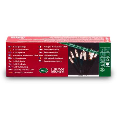 Konstsmide 6302-100 Mini-lichtketting Binnen Energielabel: G (A - G) werkt op het lichtnet Aantal lampen 35 LED Warmwit Verlichte lengte: 5.1 m Konstsmide 6302-100 Mini-lichtketting Binnen Energielabel: G (A - G) werkt op het lichtnet Aantal lampen 35 LED Warmwit Verlichte lengte: 5.1 m