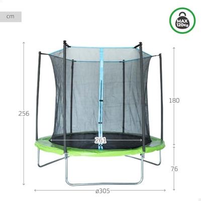 Kindertrampoline met veiligheidsnet Aktive 305 x 256 x 305 cm Ø 305 cm Kindertrampoline met veiligheidsnet Aktive 305 x 256 x 305 cm Ø 305 cm