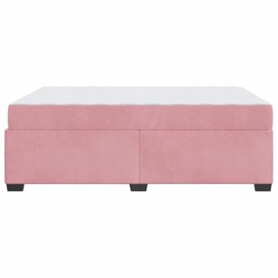 Bedframe met matras Anders Roze 160 x 200 cm Fluweel