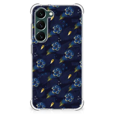 Doorzichtige Silicone Hoesje voor Samsung Galaxy S23 Plus Voetbal Doorzichtige Silicone Hoesje voor Samsung Galaxy S23 Plus Voetbal