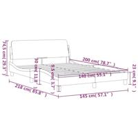 Bedframe zonder matras 140x200 cm fluweel donkergroen - thumbnail
