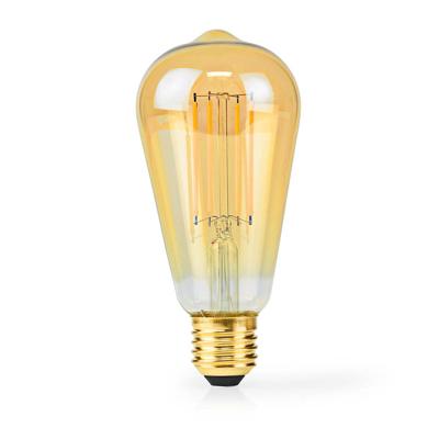 Nedis LED-Filamentlamp E27 | ST64 | 4.9 W | 470 lm | 2100 K | 1 stuks - LBDE27ST64GD1 LBDE27ST64GD1