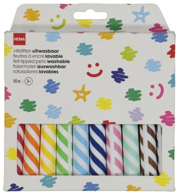 HEMA Viltstiften Uitwasbaar - 10 Stuks