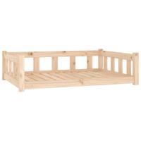 Hondenbed 105,5x75,5x28 cm massief grenenhout - thumbnail