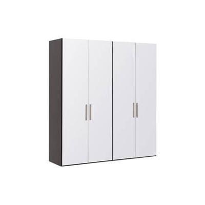 Goossens Kledingkast Easy Storage Ddk, Kledingkast 203 cm breed, 220 cm hoog, 4x glas draaideur Goossens Kledingkast Easy Storage Ddk, Kledingkast 203 cm breed, 220 cm hoog, 4x glas draaideur
