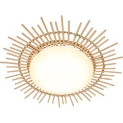 Anne Light & home Plafondlamp Aura Ø 50 Bamboe - wit Anne Light & home Plafondlamp Aura Ø 50 Bamboe - wit