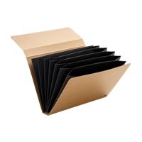 Projectmap Kraft Line A4 7 vakken bruin - thumbnail