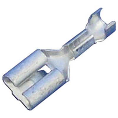 Intercable 180278 Platte stekker (female) Vertint, Met knikflens Insteekbreedte: 6.3 mm Insteekdikte: 0.8 mm Ongeïsoleerd Blauw 1 stuk(s)