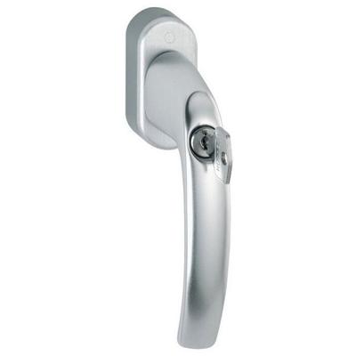 Hoppe draai-/kiepraamsluiting - SKG** met drukknop - Atlanta - F1