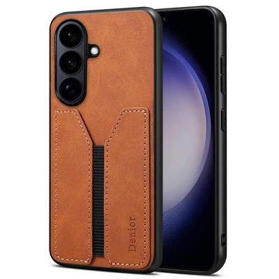 Denior Samsung Galaxy S26 Plus hoesje - Backcover met kaarthouder - Bruin Denior Samsung Galaxy S26 Plus hoesje - Backcover met kaarthouder - Bruin