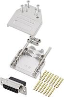 encitech DTZI15-DBCS-K 6355-0079-12 D-sub female connectorset 180 ° Aantal polen: 15 Crimpen 1 stuk(s) - thumbnail