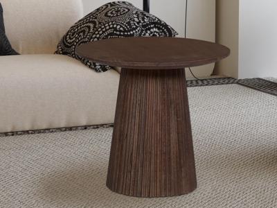 Ronde eettafel MIGADON 50 cm donkerbruin Ronde eettafel MIGADON 50 cm donkerbruin