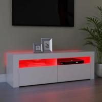 Tv-meubel met LED-verlichting 120x35x40 cm wit - thumbnail