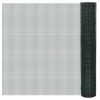 Kippengaas 25x1 m gegalvaniseerd staal met PVC-coating groen - thumbnail