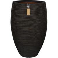 Capi Nature Rib NL vase luxe 45x72cm bloempot bruin - thumbnail