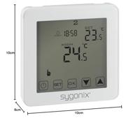 Sygonix SY-4961570 Touch 2 Kamerthermostaat Montagewijze: Inbouw (in muur) Weekprogramma 1 stuk(s) - thumbnail
