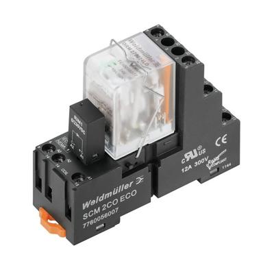 Weidmüller DRMKIT 24VDC 2CO LD Relaismodule (modulair) Nominale spanning: 24 V/DC Schakelstroom (max.): 10 A 2x wisselcontact 10 stuk(s)
