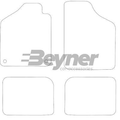 Automatten passend voor Fiat Uno 1989-1994 4-delig BL1186504 Automatten passend voor Fiat Uno 1989-1994 4-delig BL1186504