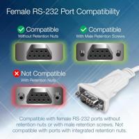 TRENDnet TU-S9 USB naar seriële converter, USB 1.1 naar RS-232 male (9-pin) DB9 seriële kabel, Prolific Chipset, Windows 10/8.1/8/7, Mac OS X 10.6 en later, 60 cm - thumbnail