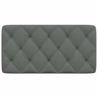 Hoofdbordkussen 100 cm stof donkergrijs - thumbnail