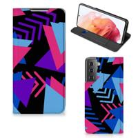 Samsung Galaxy S21 Stand Case Funky Triangle - thumbnail