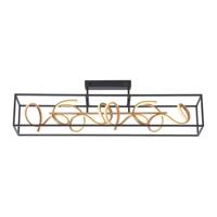 Paul Neuhaus Zwart gouden plafondlampSelina - 6473-18 - thumbnail