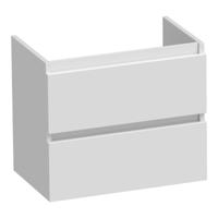 Brauer Joy - Onderkast Ondiep - 60 cm - met 2 Softclose Lades Greeploos en 1 Sifon Uitsparing - Hoogglans Wit - thumbnail