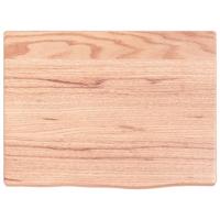 Wandschap 40x30x2 cm behandeld massief eikenhout lichtbruin - thumbnail