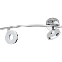 LED Plafondspot - Trion Renny - 8W - Warm Wit 3000K - 2-lichts - Rechthoek - Glans Chroom - Aluminium - thumbnail