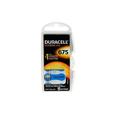 Duracell Easytab DA 675 gehoorapparaat batterijen, 10 verpakkingen à 6 stuks