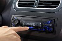 Sony DSX-A510 DAB+ autoradio, dual Bluetooth, NFC, USB en AUX-aansluiting, blauwe verlichting, handsfree bellen en streaming, blauw - thumbnail