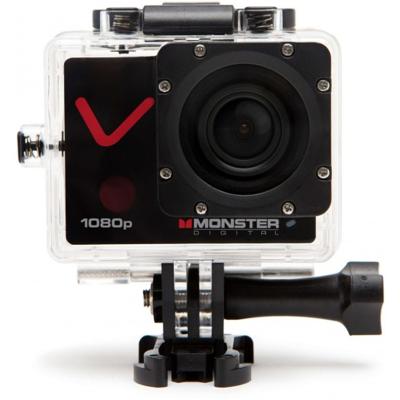 Monster Digital Vision Sports Camera FULL HD 1080p 30F / s-CMOS-sensor, autofocus, hoek 140 ° ultra-groothoek + 15 accessoires