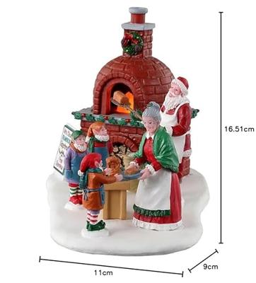 Lemax mrs. claus&apos; gingerbread bake verlicht kerstdorp tafereel Santa&apos;s Wonderland 2023
