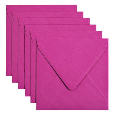 Envelop Papicolor 140x140mm felroze pak à 6 stuks Envelop Papicolor 140x140mm felroze pak à 6 stuks