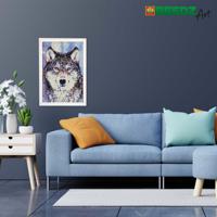 SES Creative Beedz Art Strijkkralen Wolf 45.5x30 cm 7000 Stuks - thumbnail