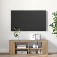 TV-kast artisanaal eikenkleurig 102 x 35 x 35 cm Bewerkt hout - thumbnail